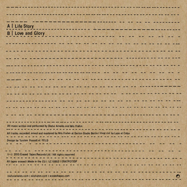 Life Story Love and Glory (with Nils Frahm) artwork